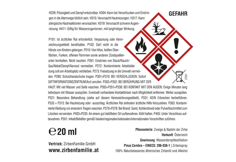 Zirben-Spray 20 ml – Bild 3